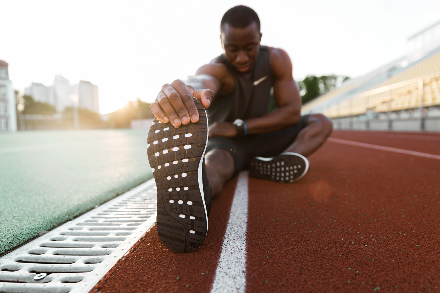 Athlete with a Nike sponsorship