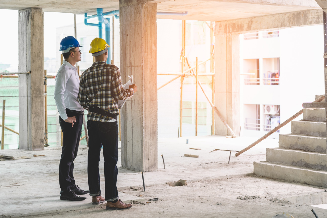 contractors inspecting a building in Kennesaw